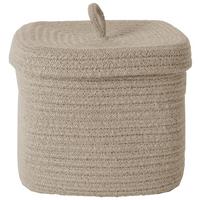 Coș Romy - bej, Konventionell, plastic/textil (21/18/21cm) - Mömax
