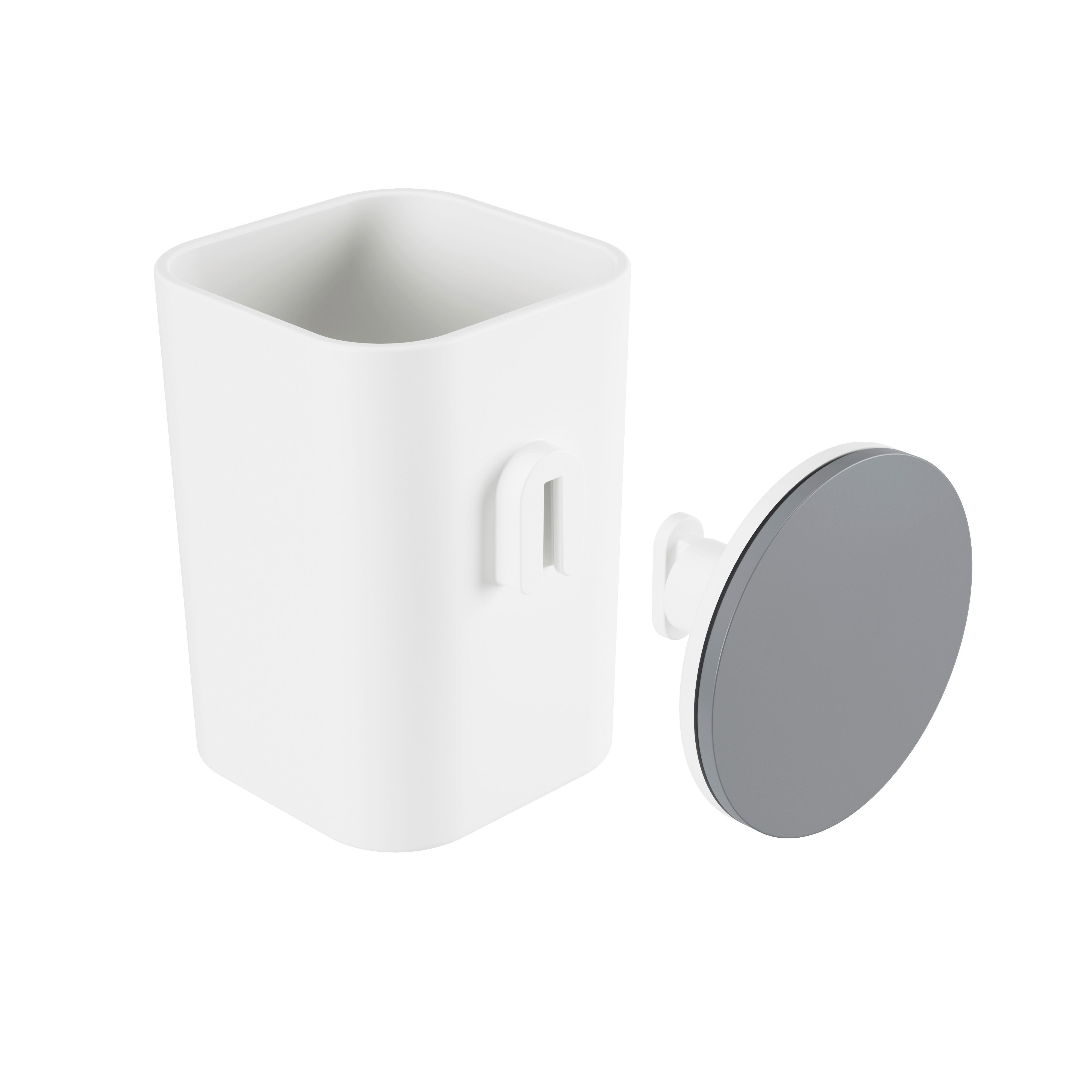 Držalo Za Zobne Ščetke Easy - bela, Moderno, umetna masa (10,1/11,1/7,2cm) - Premium Living