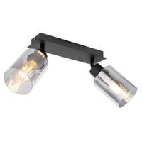 STRAHLER 15465-2 HADERA - Schwarz, Design, Glas/Metall (27/9/21.5cm) - Globo
