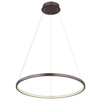 LED-Hängeleuchte 67192-29br - Opal/Braun, Design, Kunststoff/Metall (60,5/60,5/120cm) - Globo