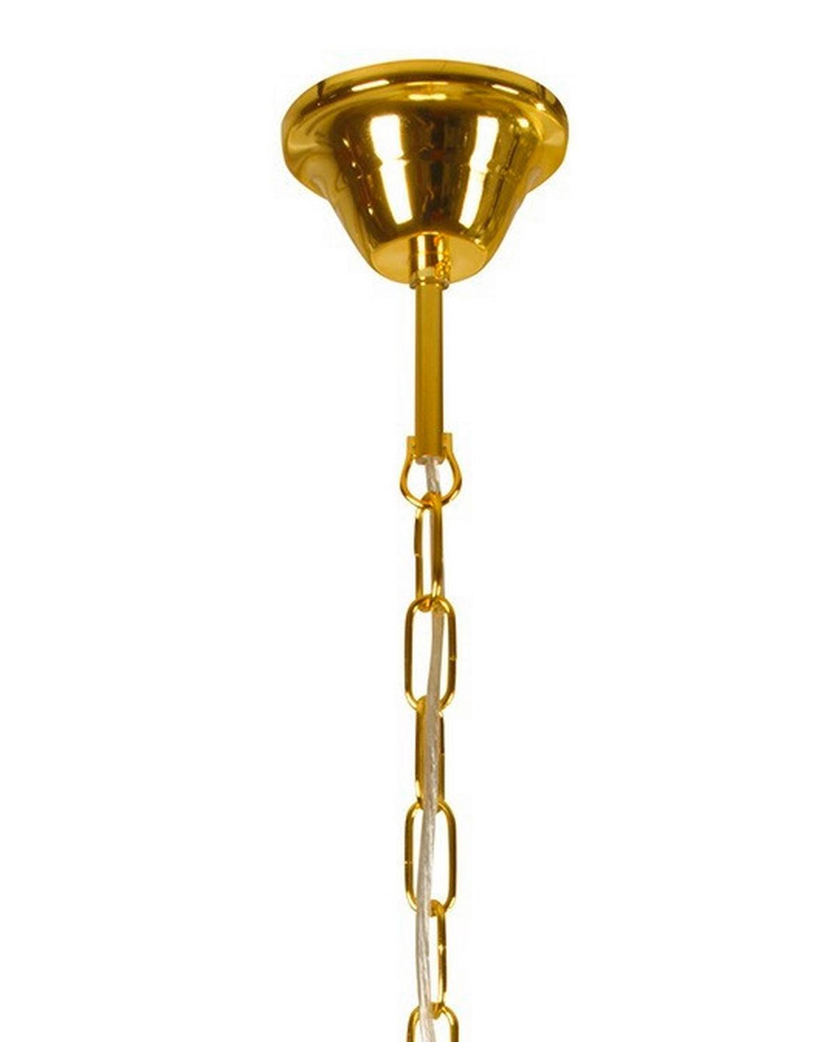 Viseća Svjetiljka Maria Teresa - boje mjeda, Konvencionalno, staklo/metal (62/62/130cm)
