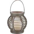 Laterne Caris in verschiedenen Farben - Schwarz/Braun, Kunststoff (16/16cm) - Mömax modern living