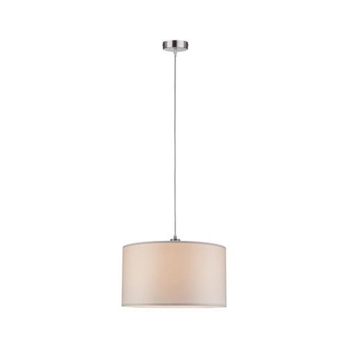 Hängeleuchte Tessa in Creme max. 60 Watt - Creme, Design, Textil/Metall (45/110cm) - Paulmann
