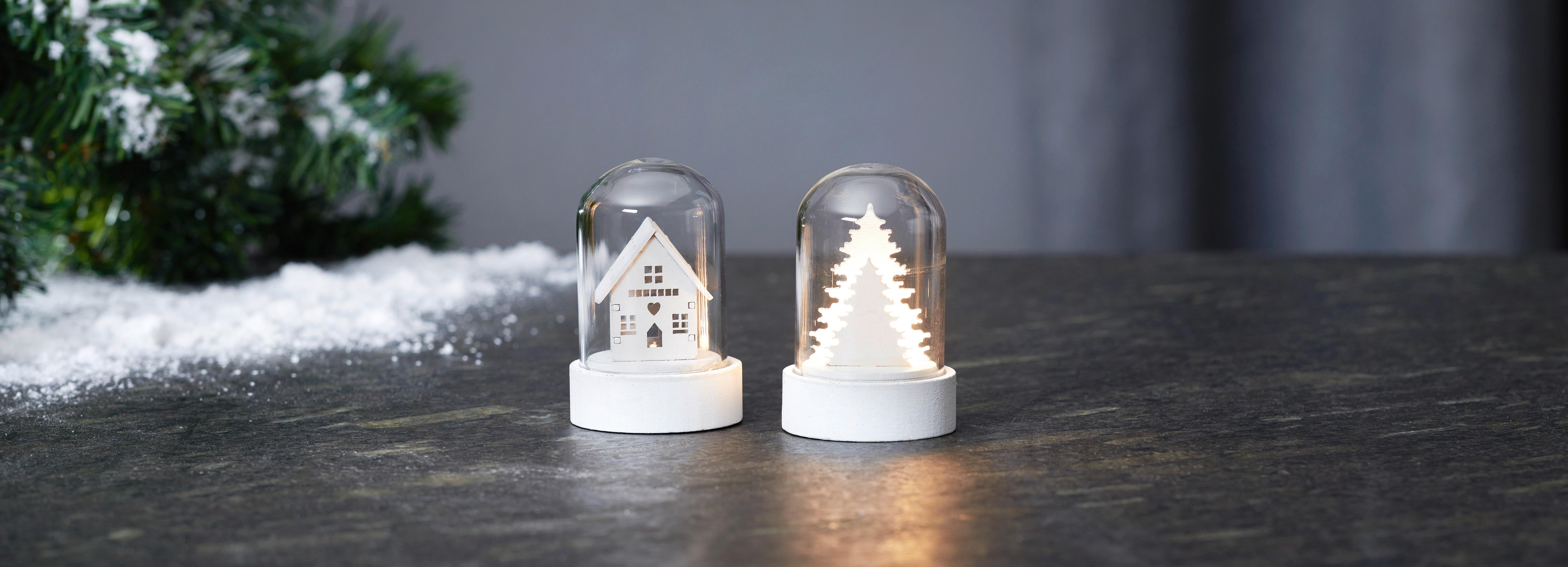 LED-díszlámpa Jis - fehér, Konventionell, műanyag (8cm) - Premium Living
