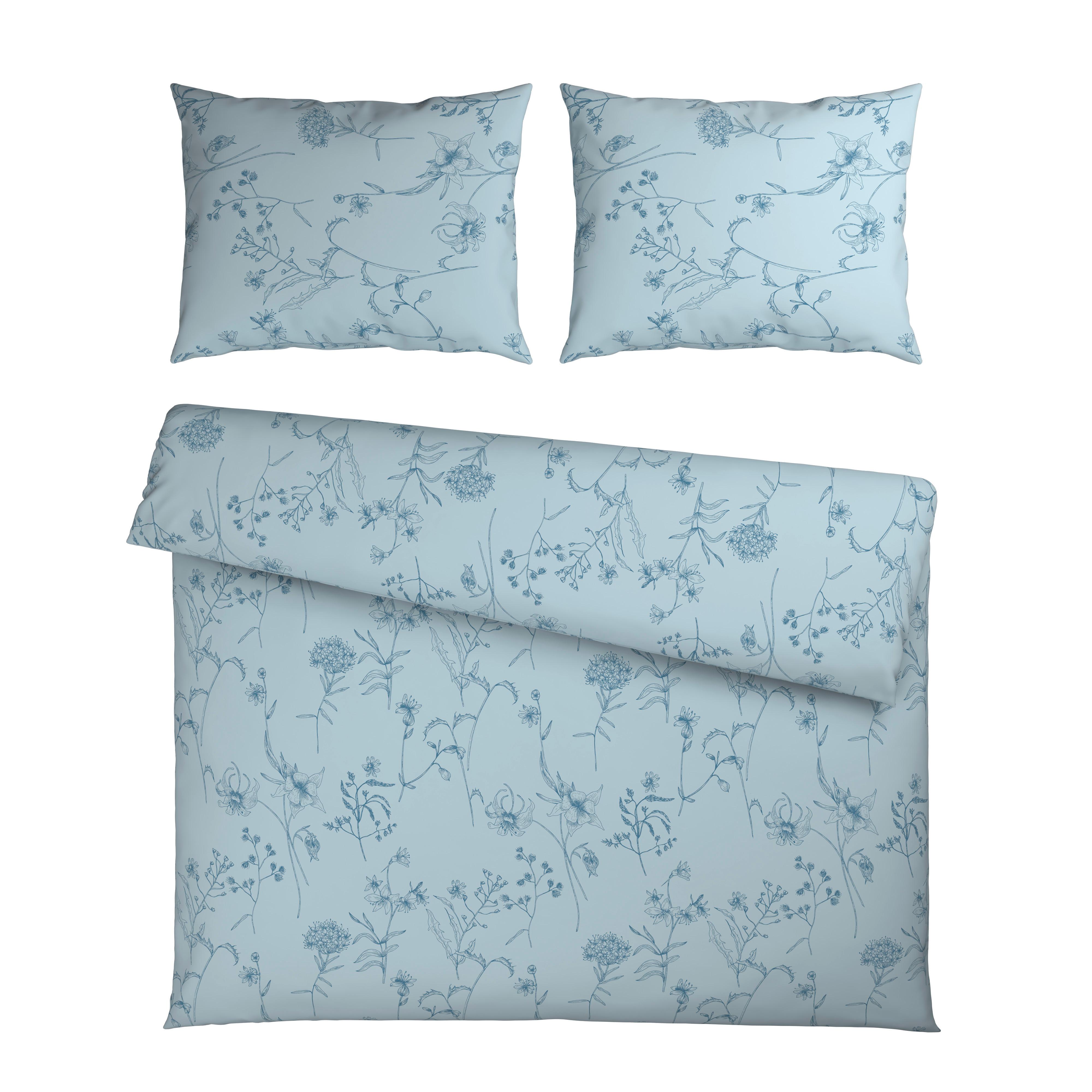 Posteljnina Nature Romy Xxl - modra/svetlo modra, tekstil (200/200cm) - Mömax