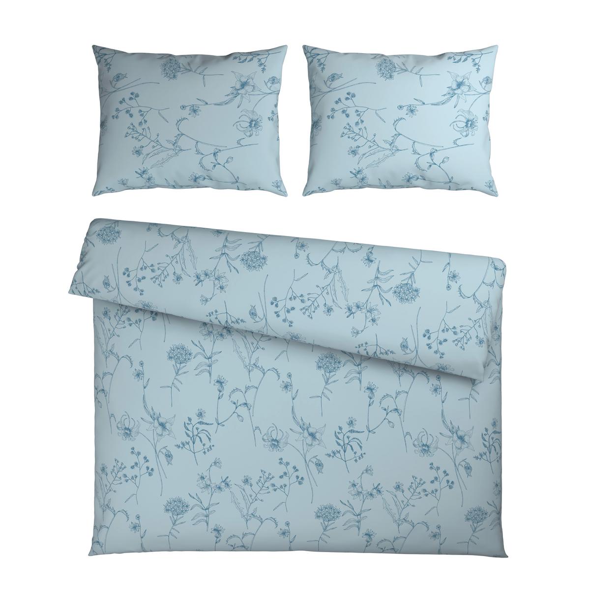 Posteljnina Nature Romy Xxl - modra/svetlo modra, tekstil (200/200cm) - Mömax