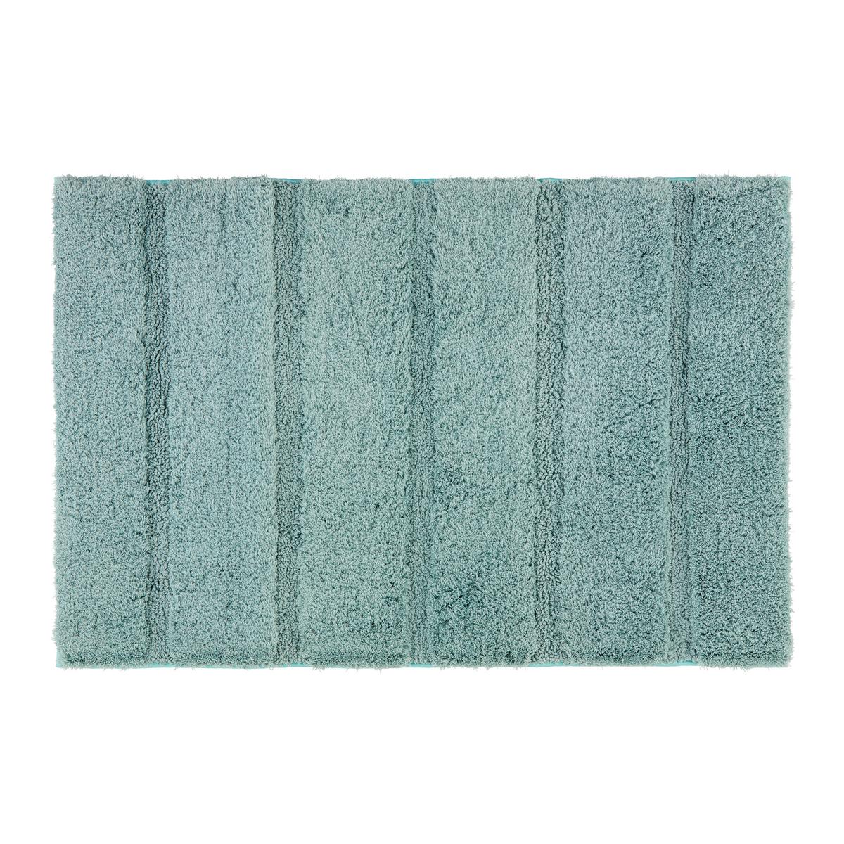 Badematte Stripe in Blau ca. 60x90cm - Blau, MODERN, Textil (60/90cm) - Modern Living