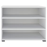 Regal Unit in Weiß - Schwarz/Weiß, MODERN, Holzwerkstoff (91,2/67,2/40cm) - Based