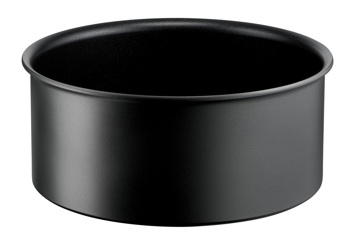 ZESTAW PATELNI L76491 TEFAL - ciemnoszary, Basics, metal/szkło (32,5/32,5/24cm) - Tefal
