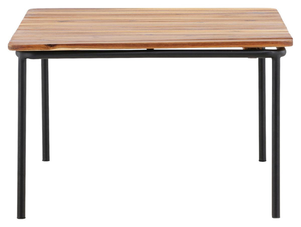 Loungetisch Penh ca. 100x65x40 cm Akazie massiv - Naturfarben, KONVENTIONELL, Holz/Metall (100/65/40cm) - Gardenson