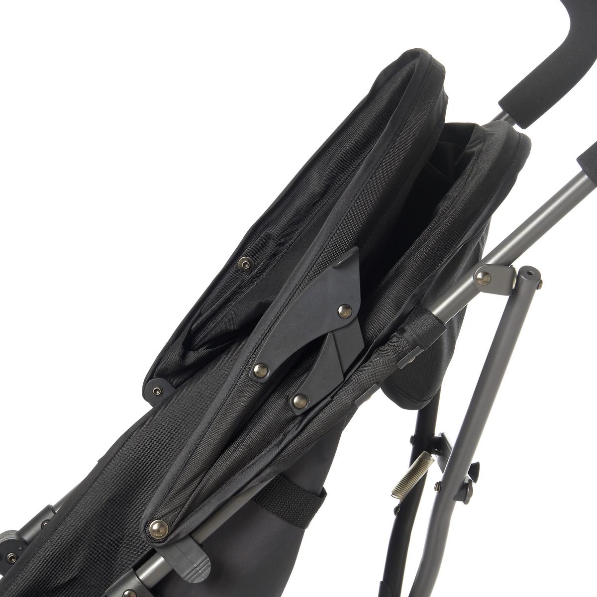 WÓZEK SPACEROWY PEPI 2.0 - czarny, Basics, metal/tkanina (80/46/97cm) - My Baby Lou