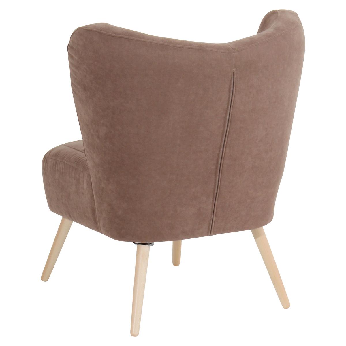 SESSEL SARI - Hellbraun/Naturfarben, Design, Holz/Holzwerkstoff (70/86/69cm) - Max Winzer