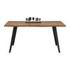ESSTISCH DIEGO - Eichefarben/Schwarz, MODERN, Holzwerkstoff/Metall (160/90/76cm) - Bessagi Home