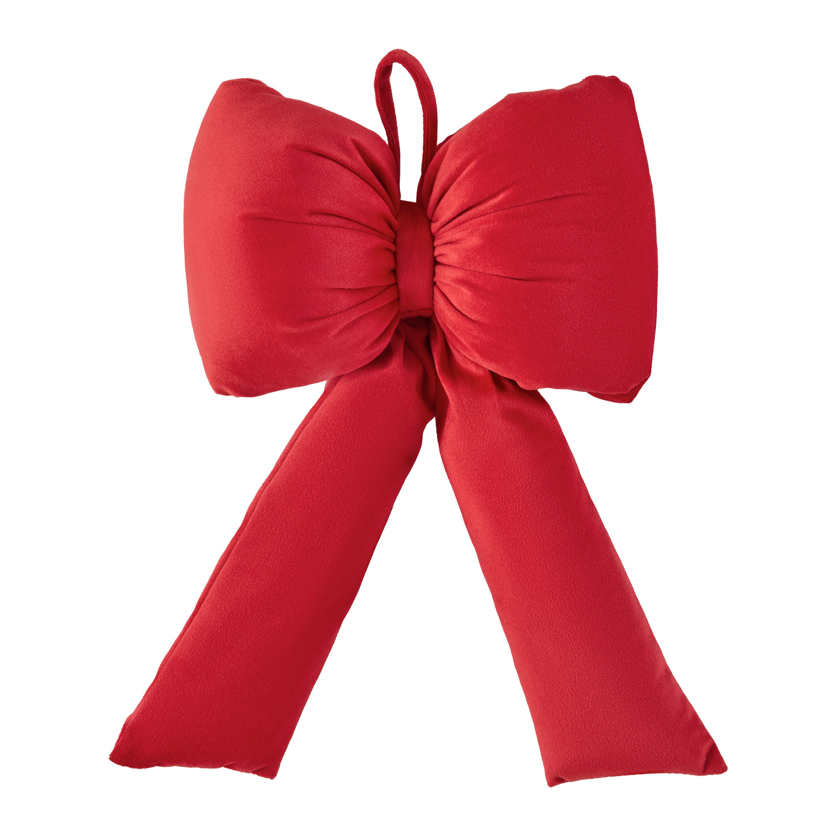 Dekohänger Bowy Rot - Rot, Textil (38/22cm) - Mömax