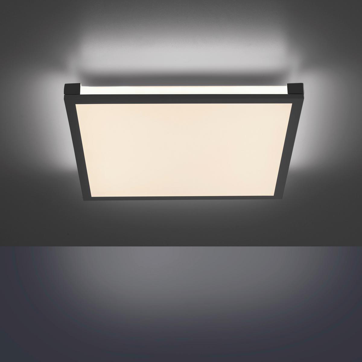 LED-Paneel Mario Schwarz max. 24 Watt - Schwarz, Basics, Kunststoff/Metall (45/45/7,1cm)
