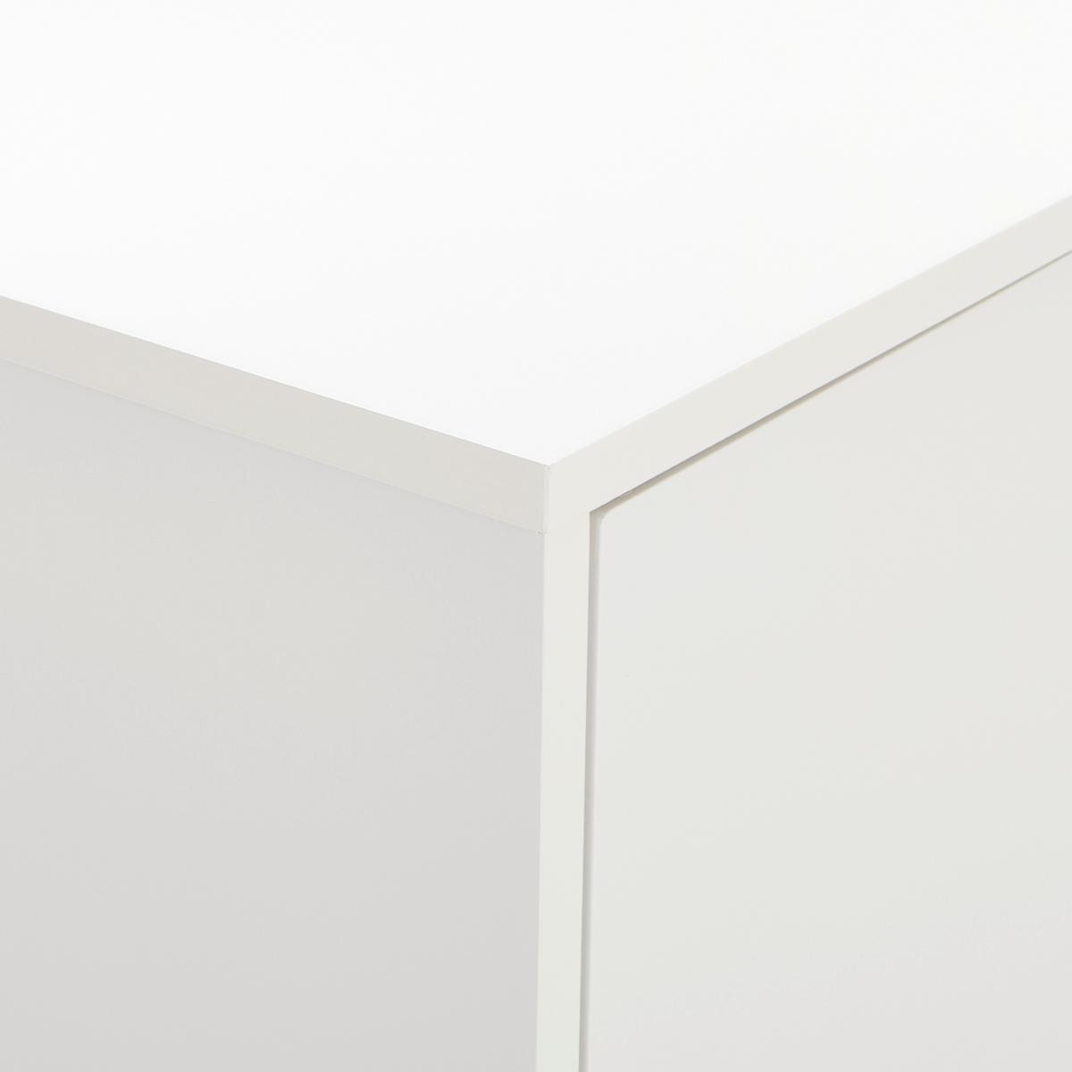 KOMODA WYSOKA KOPA - kolor naturalny/biały, Design, materiał drewnopochodny/drewno (100/149/40cm) - MID.YOU