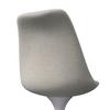 STOEL CELIA - Wit/Beige, Modern, Textiel/Metaal (54,5/83/49cm) - Bessagi Home