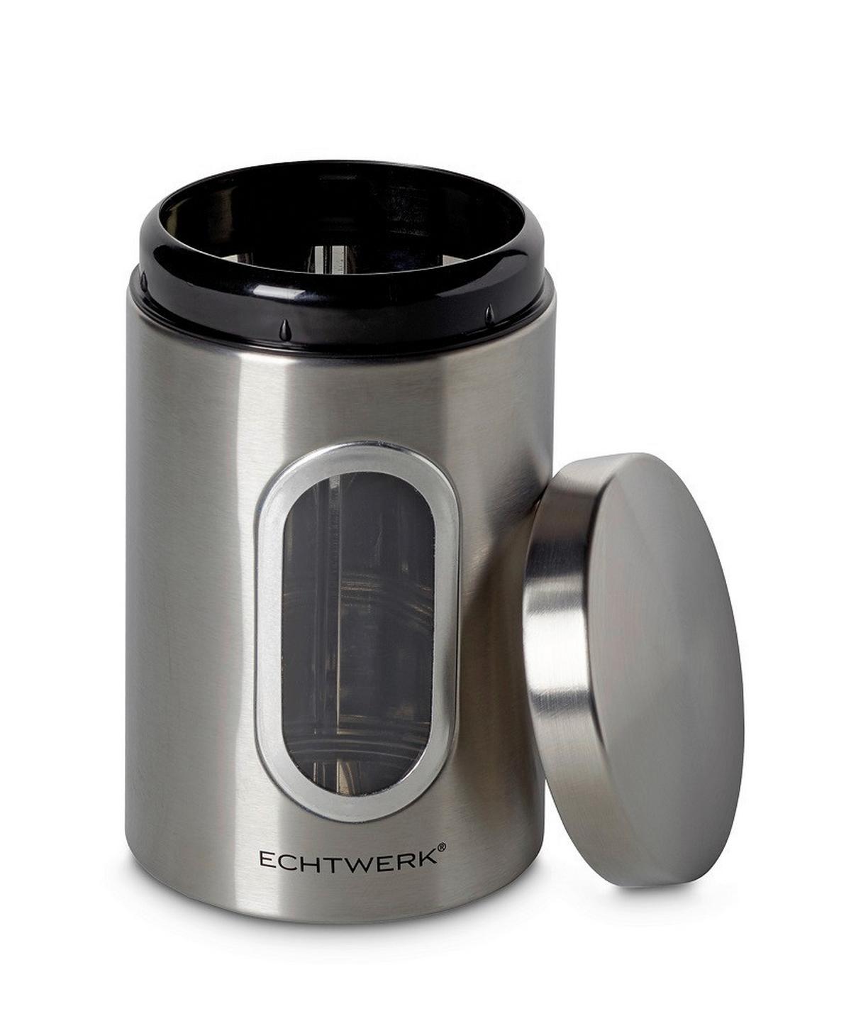 Set Posod Za Shranjevanje Echtwerk, 4 Kos - barve nerjavečega jekla/srebrne barve, Basics, kovina (11/17,5cm) - Echtwerk