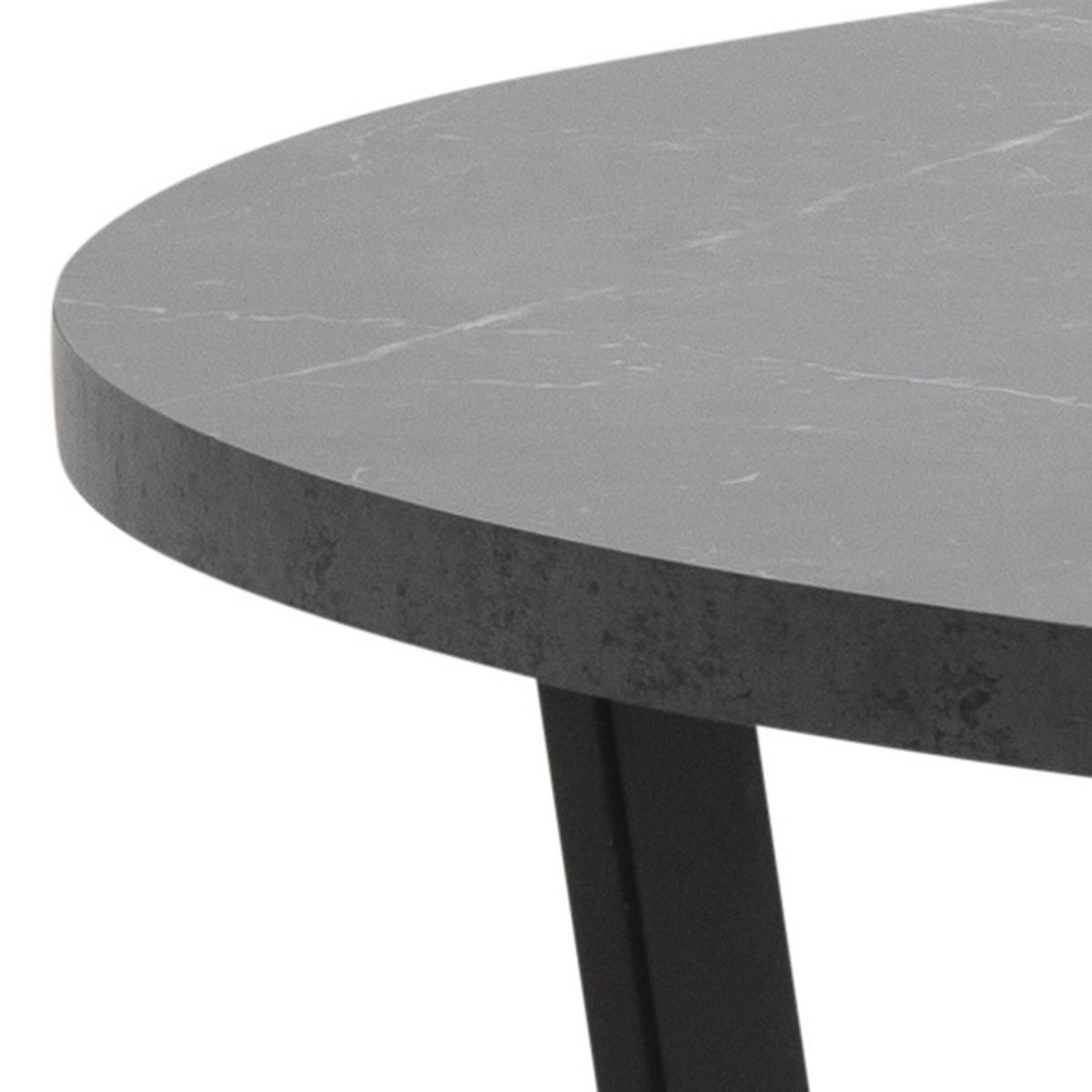 STOLIK KAWOWY AMBLE - czarny, Design, materiał drewnopochodny/metal (77/77/44cm) - Carryhome