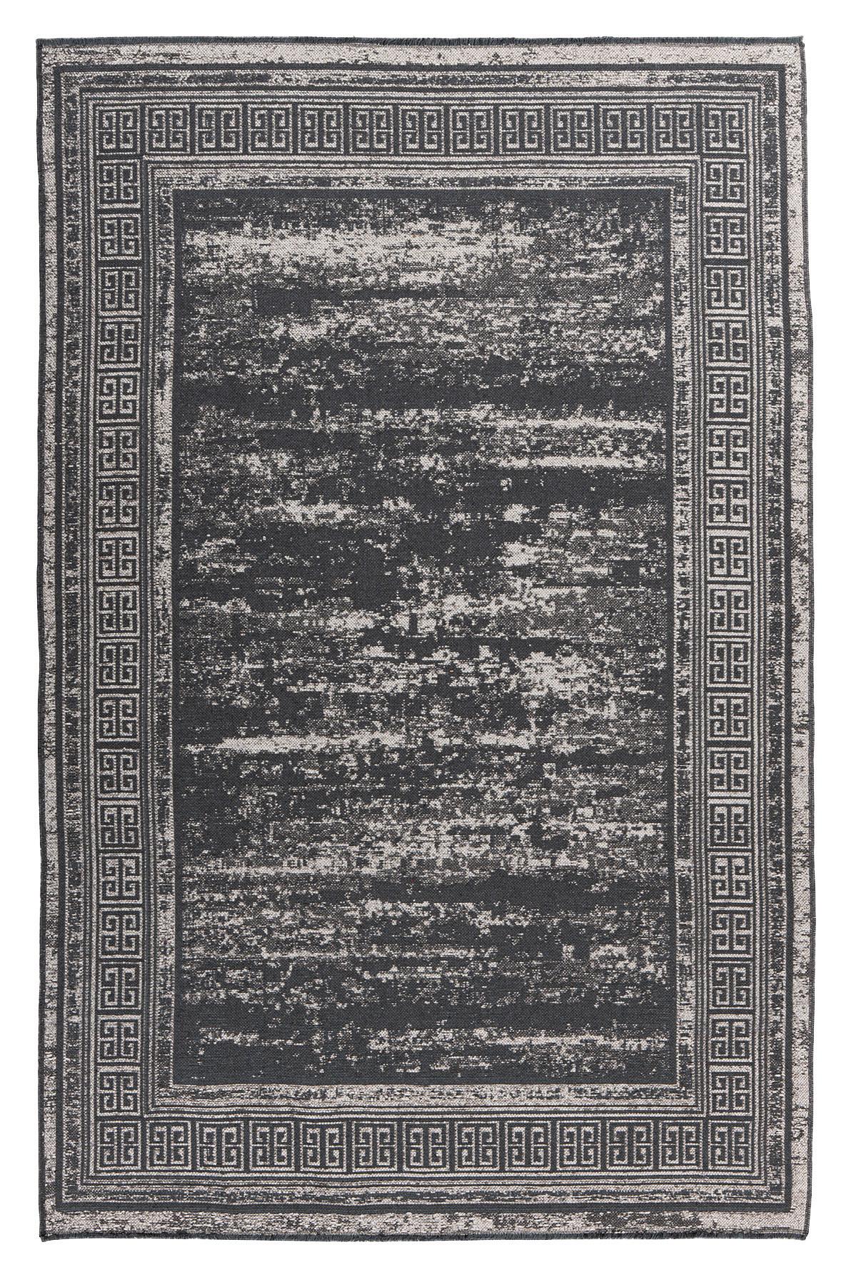 Flachwebeteppich Kalevi 300 - Grau, Konventionell, Textil (80/150cm) - Kayoom