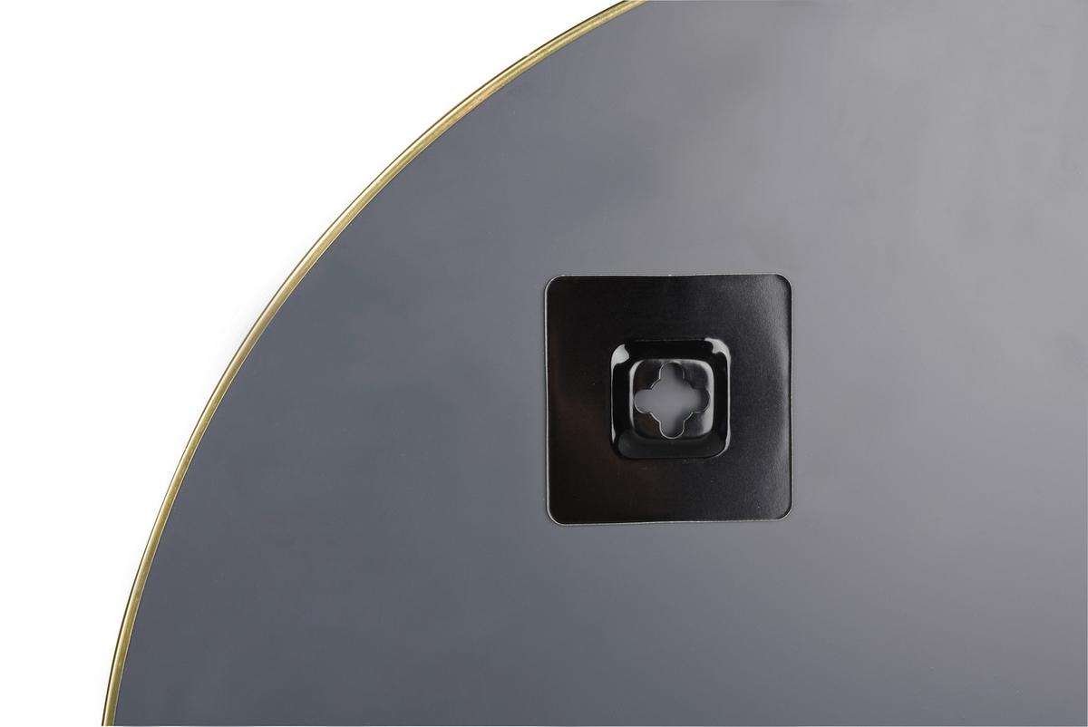 Wandspiegel Esra Goldfarben - Goldfarben, Modern, Glas/Metall (50cm) - Mömax