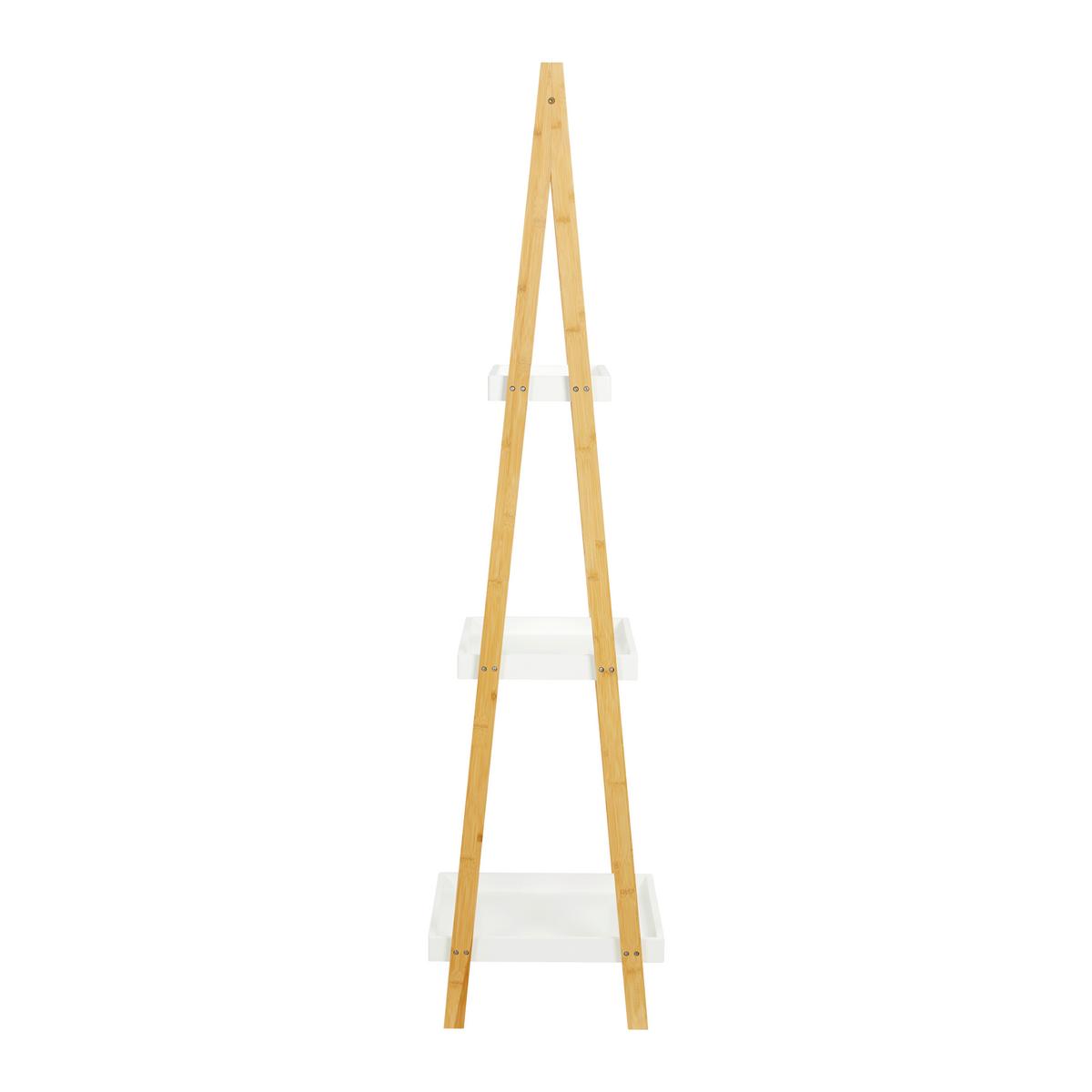 Regal Mirella Weiß/Naturfarben MDF - Naturfarben/Weiß, MODERN, Naturmaterialien/Holzwerkstoff (43/160/40cm) - Bessagi Home