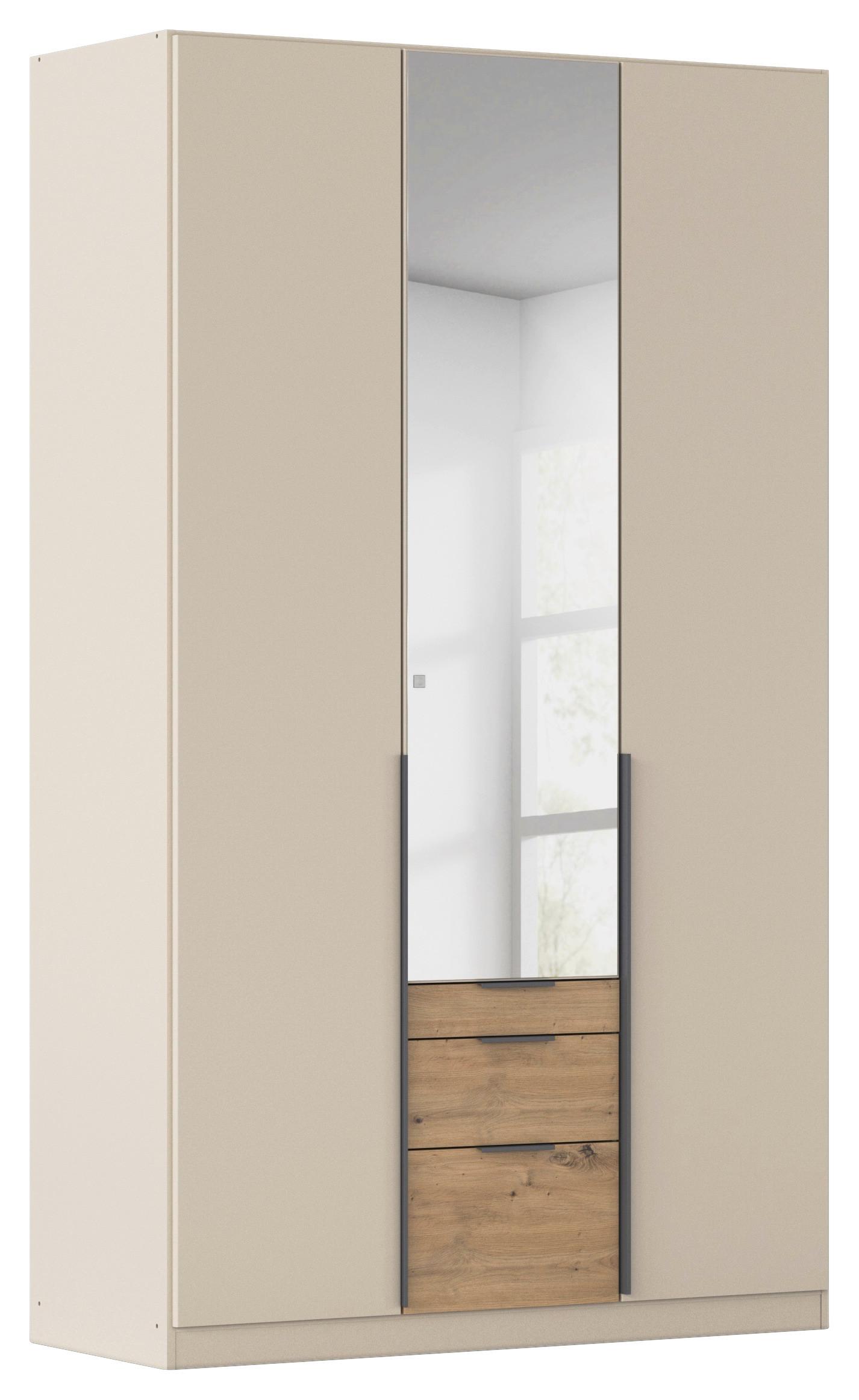 DULAP USI ROTATIVE ALABAMA - argintiu/culoare lemn stejar, Trend, material pe bază de lemn (136/229/54cm) - Modern Living