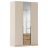 DULAP USI ROTATIVE ALABAMA - argintiu/culoare lemn stejar, Trend, material pe bază de lemn (136/229/54cm) - Modern Living