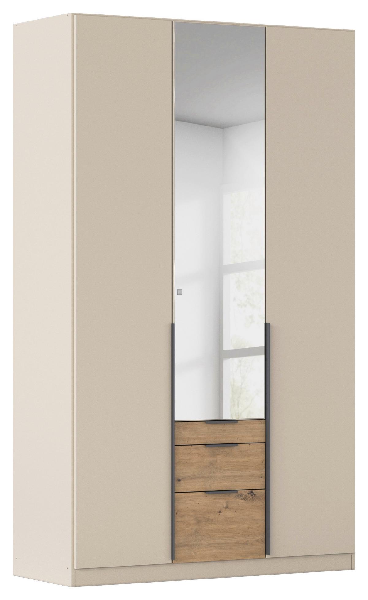DULAP USI ROTATIVE ALABAMA - argintiu/culoare lemn stejar, Trend, material pe bază de lemn (136/229/54cm) - Modern Living