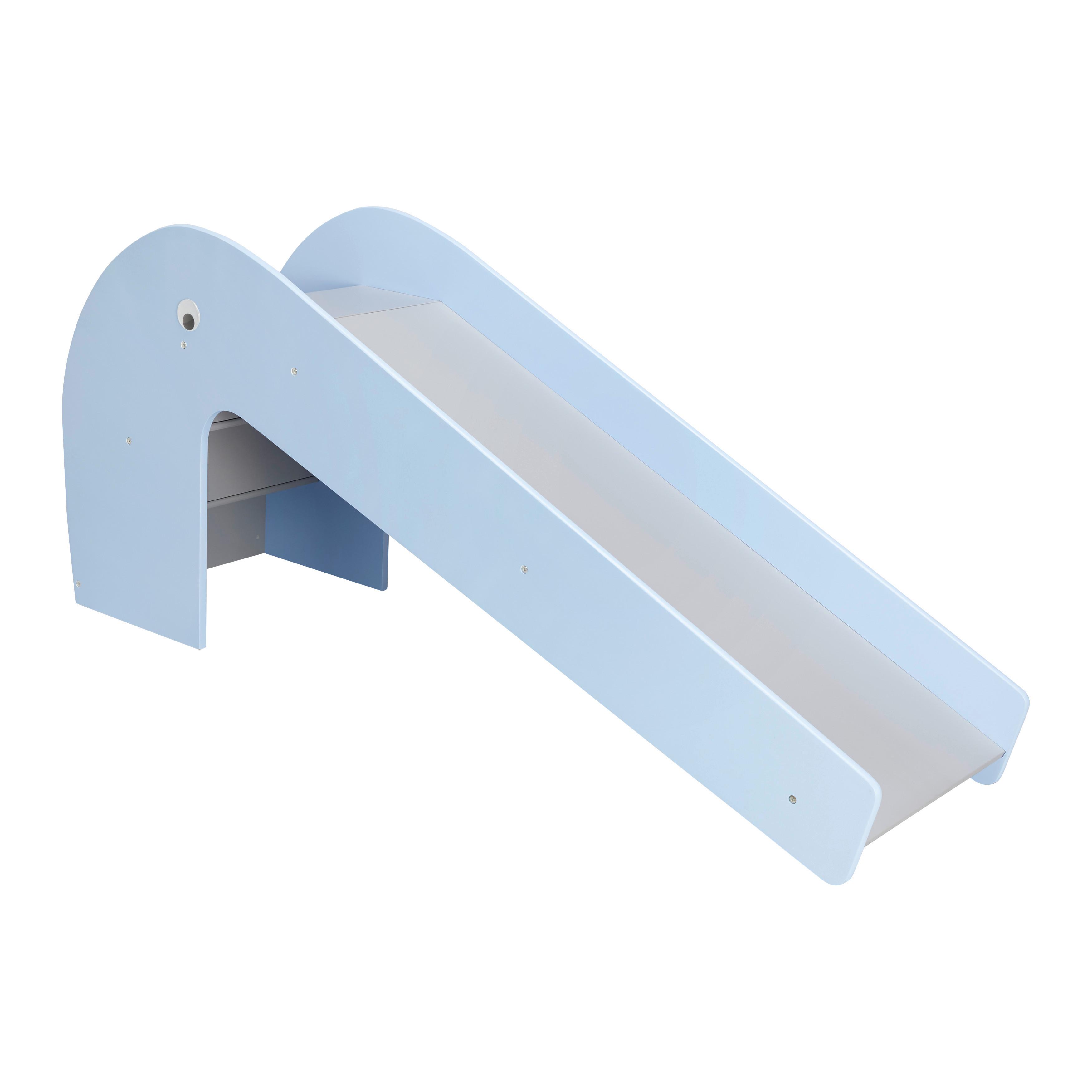 Kinderrutsche Elephant Blau MDF - Blau/Grau, MODERN (155/68/45cm) - Bessagi Kids