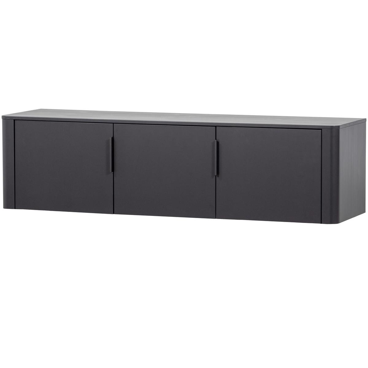 LOWBOARD Gunnar Schwarz B: 154cm - Schwarz, Design, Holz/Metall (154/56/44cm) - Livetastic