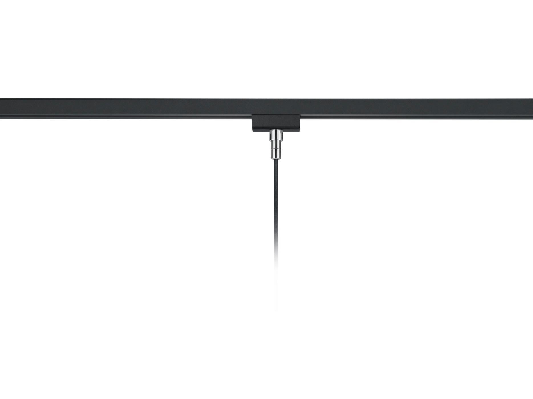 Schienensystem-Hängeleuchte Jimmy Schwarz max. 25 Watt - Schwarz, Basics, Metall (31/180cm) - Trio Leuchten