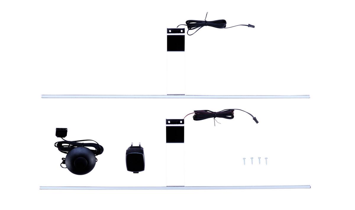 Aufbauleuchte Slimline in Chromfarben max. 6 Watt - Chromfarben, MODERN, Kunststoff (60cm)