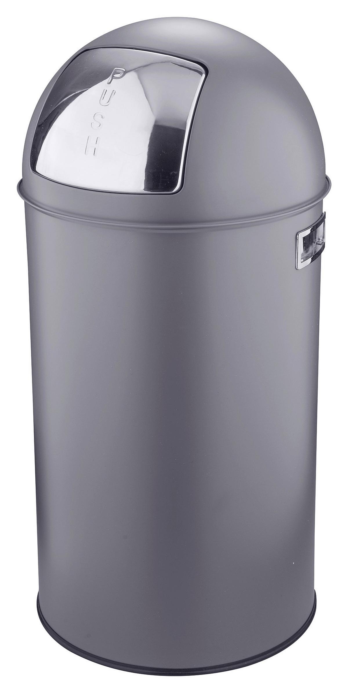 KOSZ NA ODPADY PREMIUM TOSS - szary, Konventionell, metal (34/74cm) - P & B