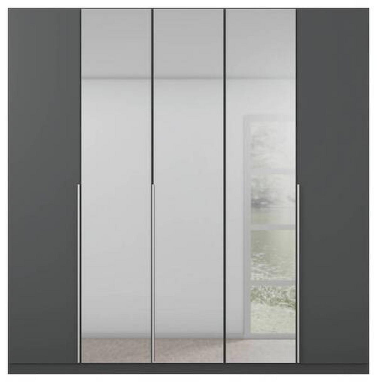 DULAP USI ROTATIVE ALABAMA - argintiu/gri, Modern, material pe bază de lemn (226/229/54cm) - Modern Living