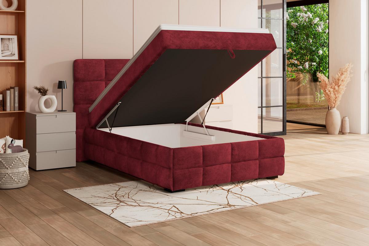 PAT BOX VEGA - alb/verde, Trend, lemn/textil (120/200cm) - Modern Living