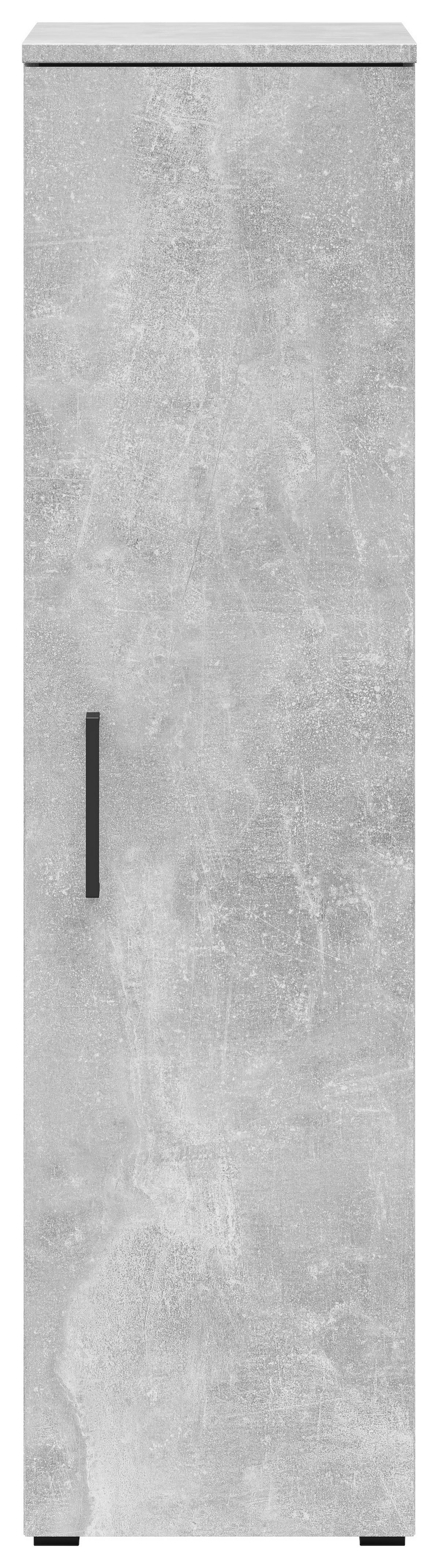 Schrank Multistauraum Grau - Schwarz/Grau, Modern, Holzwerkstoff/Kunststoff (30/115/40cm)