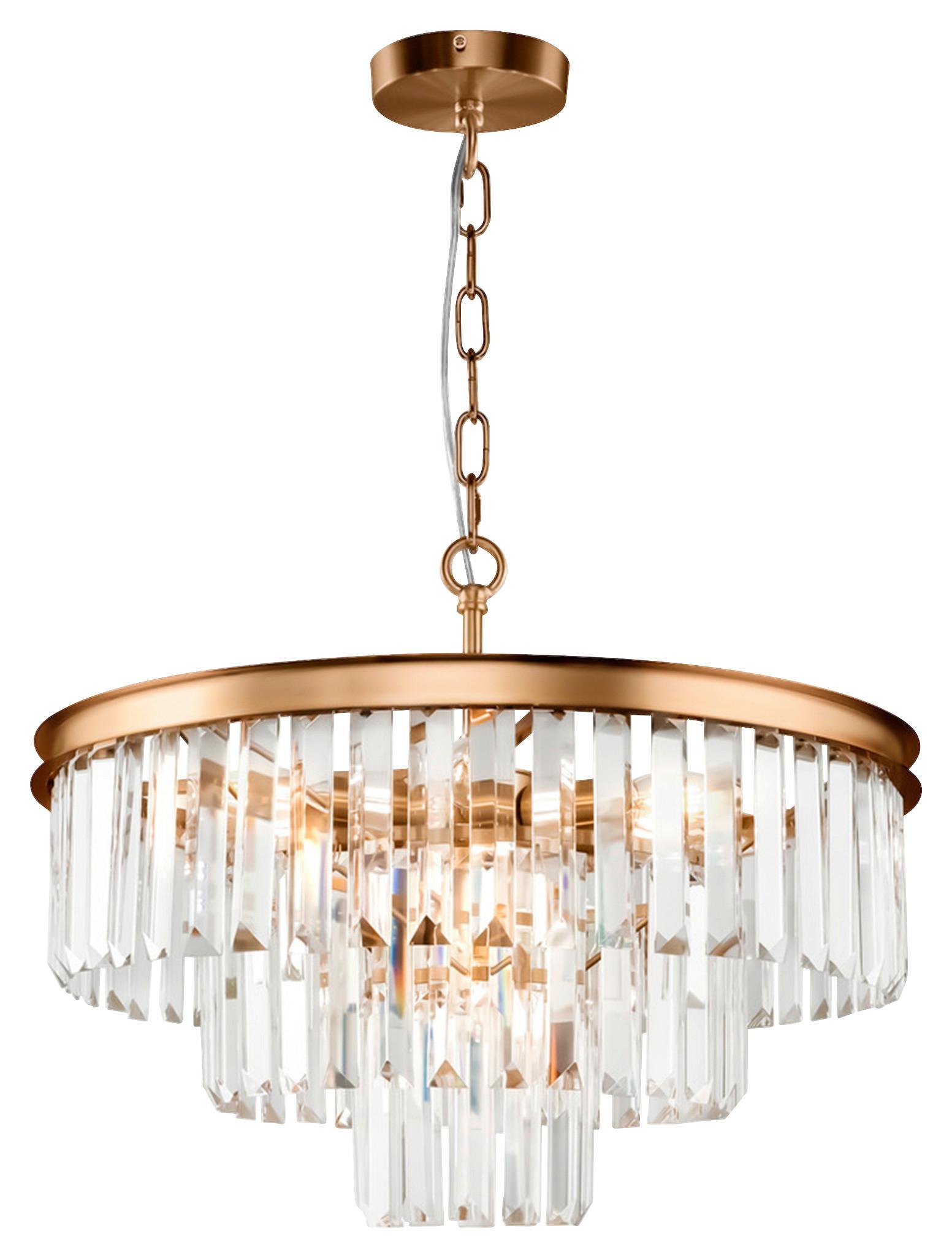 Pendelleuchte Revero Messingfarben max. 40 Watt - Messingfarben, Trend, Glas/Metall (50/40/50cm) - MAYTONI