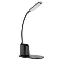 LED-Schreibtischleuchte Melli Opal/Schwarz max. 3 Watt - Opal/Schwarz, Design, Kunststoff (34/8,5/45cm) - Globo