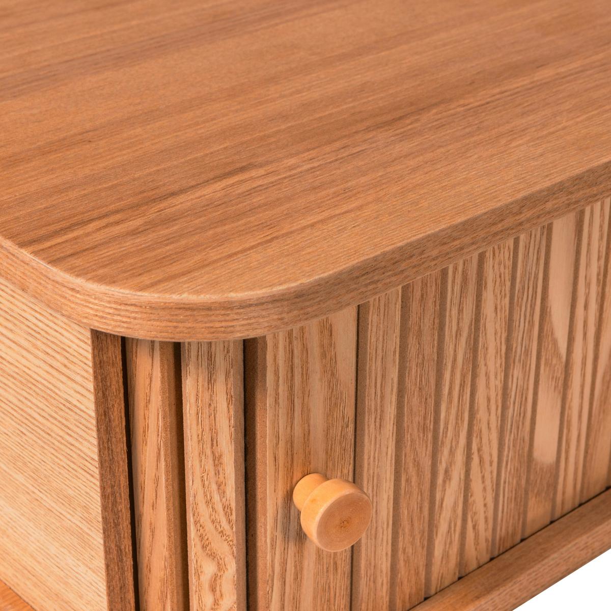 Nachttisch Jena Holz - Naturfarben, Design, Holz (40/30/15cm) - Livetastic
