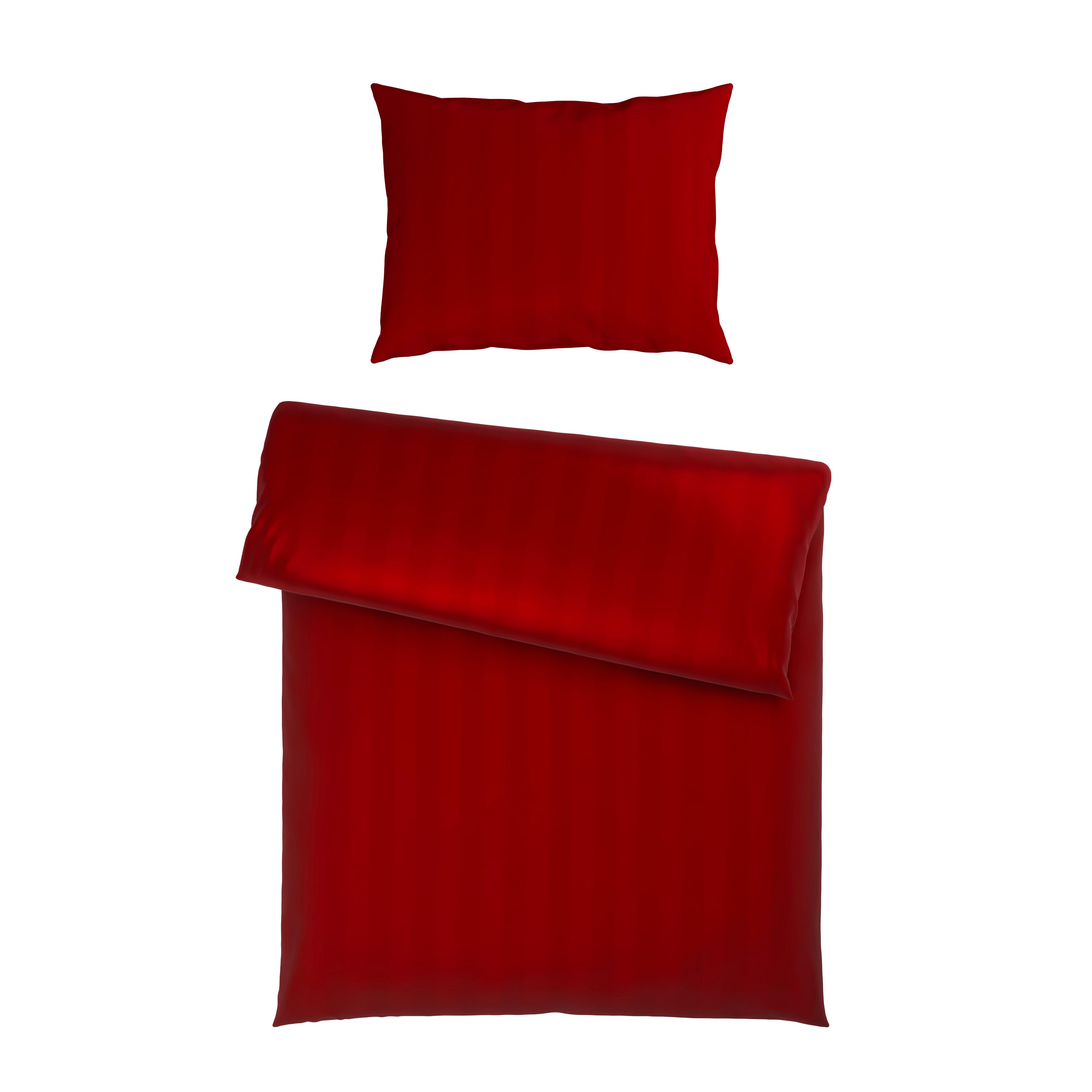 Posteljnina Xenia Streif, Rdeča, 60/80, 140/200 - rdeča, Moderno, tekstil (140/200cm) - Premium Living