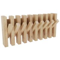 LISTWA Z WIESZAKAMI STUDIOLINE - kolor dębowy, Natur, drewno (38/17/5,1cm) - Linea Natura