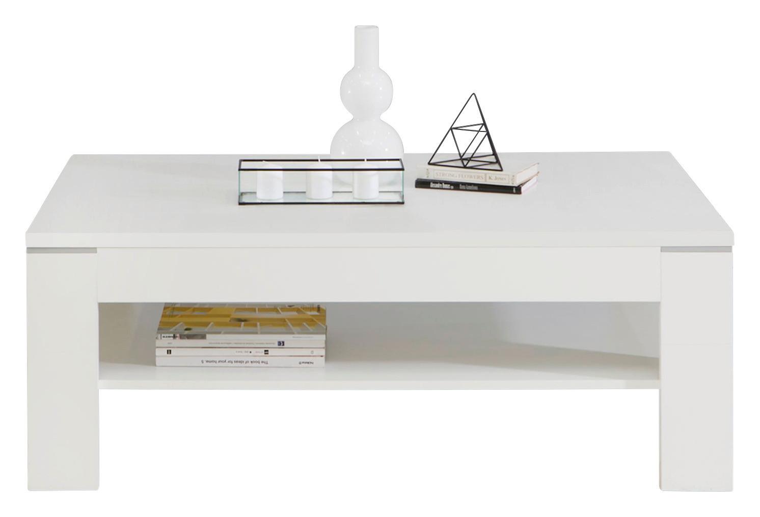 STOLIK KAWOWY SAVOY - biały, Konventionell, materiał drewnopochodny (120/75/43cm) - Hom`in