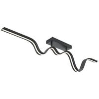 LAMPA SUFITOWA BEATRIX - czarny, Trend, tworzywo sztuczne/metal (100/8/20,5cm) - Collett's Monde