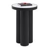 SIDOBORD LYON -TREND- - vit/svart, Modern, metall/sten (31/44cm) - Premium Living