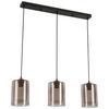 HÄNGLAMPA JIRMI - svart/guldfärgad, Modern, metall/glas (81/15,5/120cm) - Premium Living