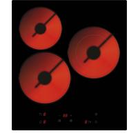 Kochfeld KF3F Schwarz - Schwarz, Basics, Glas (45/5/51cm) - PKM