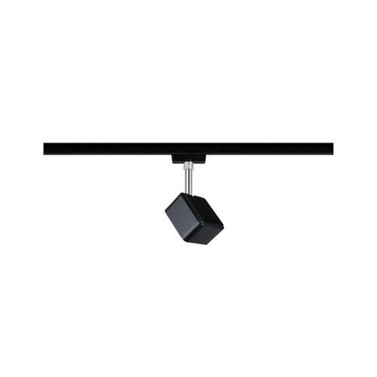 LED-Deckenleuchte Urail Spot Cube max. 8 Watt - Chromfarben/Schwarz, Design, Kunststoff/Metall (7,7/16,5/4,7cm) - Paulmann