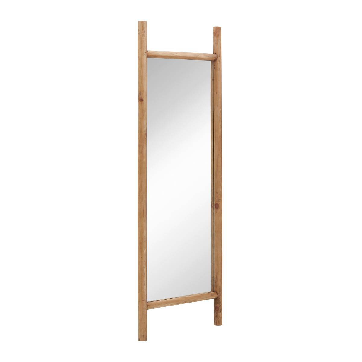 Spiegel Jasmin ca. 57x170 cm Tannenholz massiv - Naturfarben, MODERN, Glas/Holz (57/170/5cm) - Bessagi Home