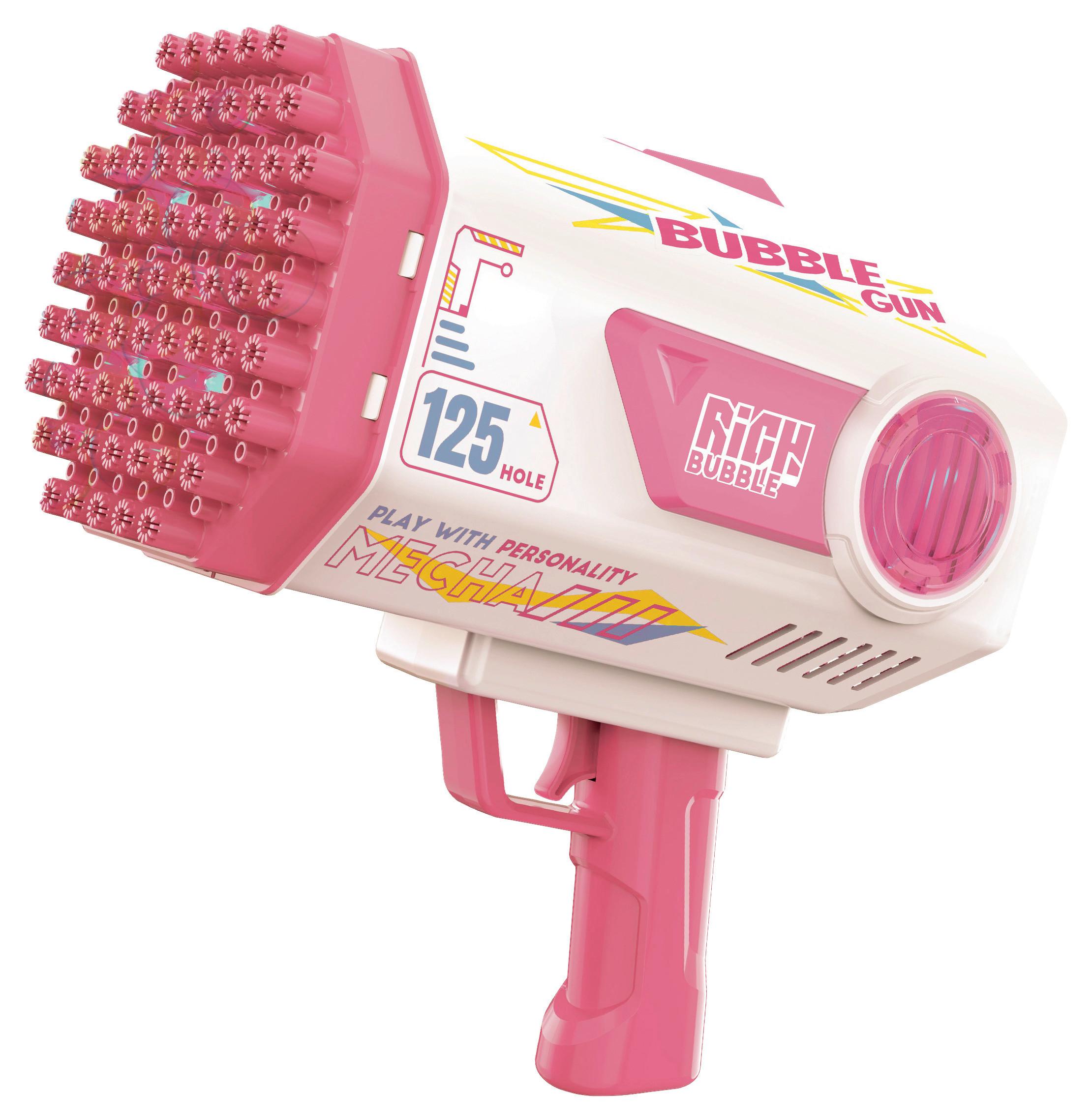 Seifenblasenpistole Rich Bubble Rosa/Weiß - Rosa/Weiß, Basics, Kunststoff (24/23,5/13,5cm) - Mömax